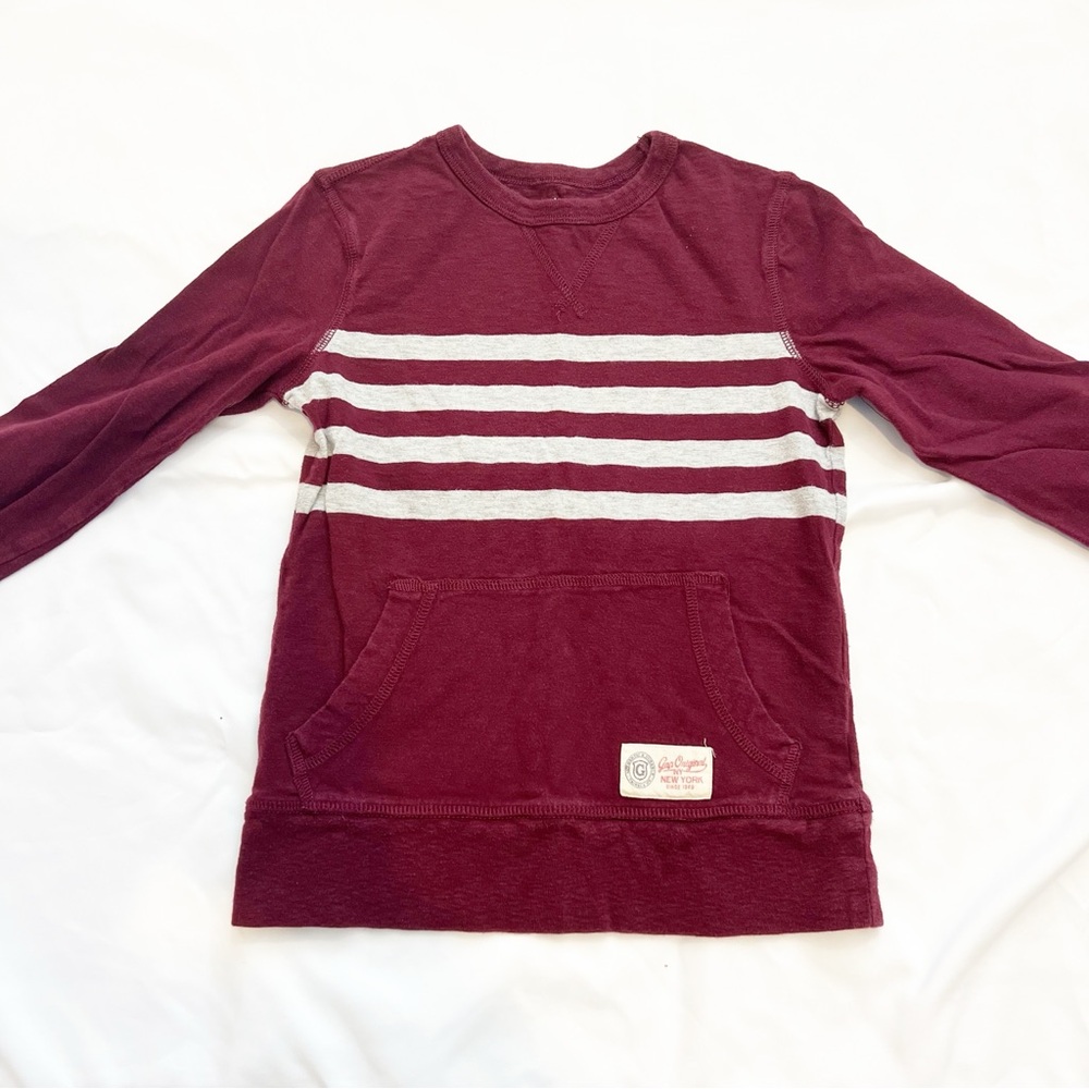 Gap Kids Maroon Long Sleeve Tee Size Small